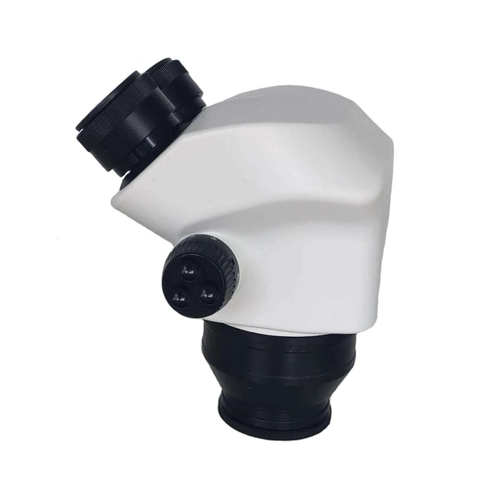 Cabezal de microscopio estereoscópico Binocular de plástico 7X-50X for Laboratorio, teléfono móvil, PCB, Herramienta de Soldadura(Black)