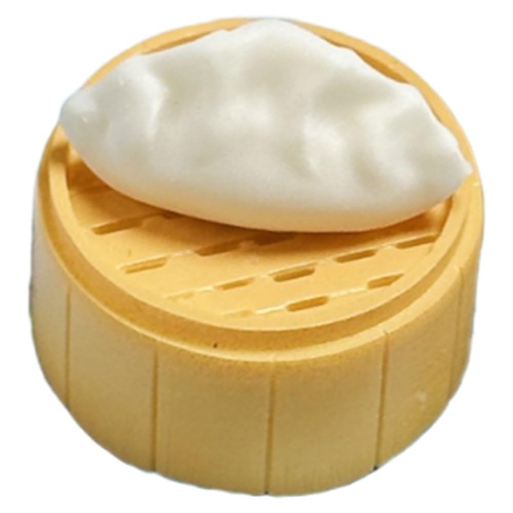 hzzsbu Cartoon Stuffed Bun Dumpling Shaped Keycap Cute 3D Food Shaped Keycap Personality Keycaps Mechanical Keyboards Computer Accessories