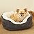 Large dog bed for large dogs ,machine washable, super soft and cosy plush dog bed, grey and cream, 81 x 63 x 18cm (approximately 32 x 25 x 7 inch)