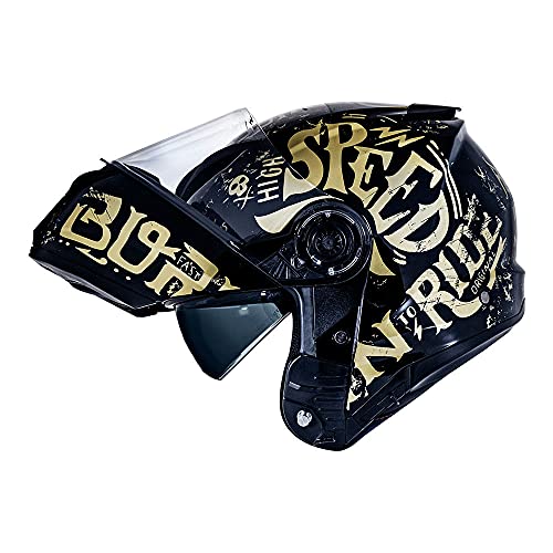 CAPACETE NORISK FORCE BORN TO RIDE DOURADO 58/M