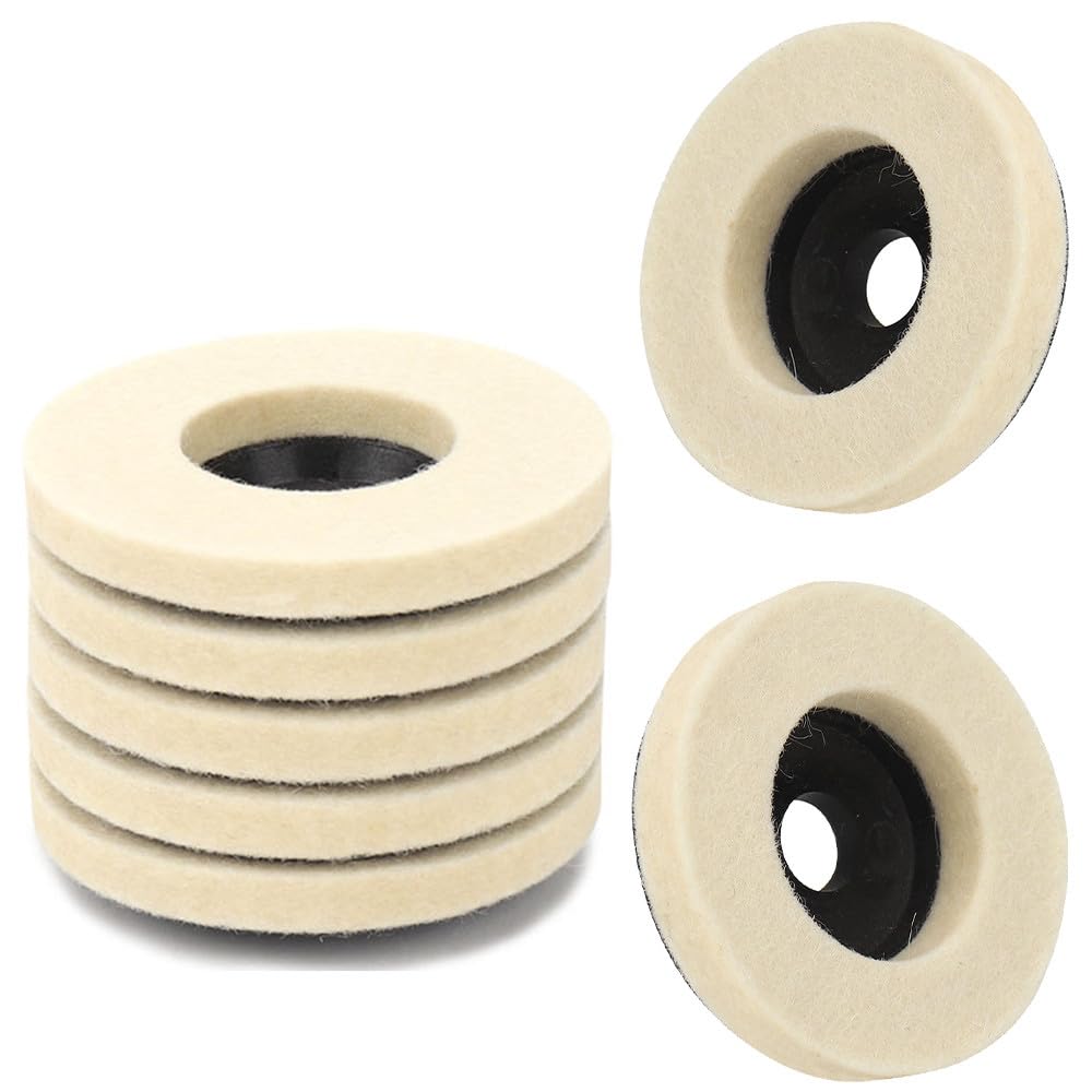 3-calowa wełniana tarcza polerska 75mm szlifierka kątowa tarcza szlifierska filcowa do metalu drewna szkła ceramiki marmuru 1-5 szt., 5 szt. 75 mm