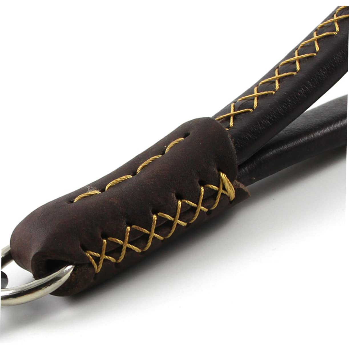 HOLIDYOYO 25cm Short Pet Traction Strap Dog Cat Pulling Leash Pu for Fashion Pet Accessory