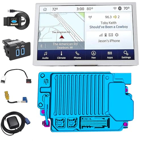 Sync 2 to Sync 3 Upgrade kit,Sync 3 APIM GPS Navigation Module Compatible with 2015-2017 Mustang and 2012-2016 Focus MKC, Shipped from USA