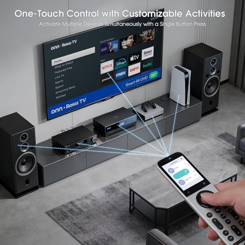 Image of SofaBaton X2 Universal Remote Control with Touchscreen& Hub &Charging Dock | Universal Remote with One-Touch Activities & APP, Works with IR /Bluetooth /RF /WiFi Devices /Alexa /Google /Home Assistant