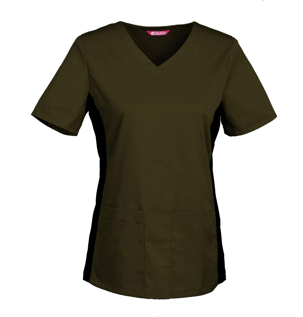 TAILOR'S Women's Scrub Top Medical Scrubs Hospital Scrub Tunic Olive