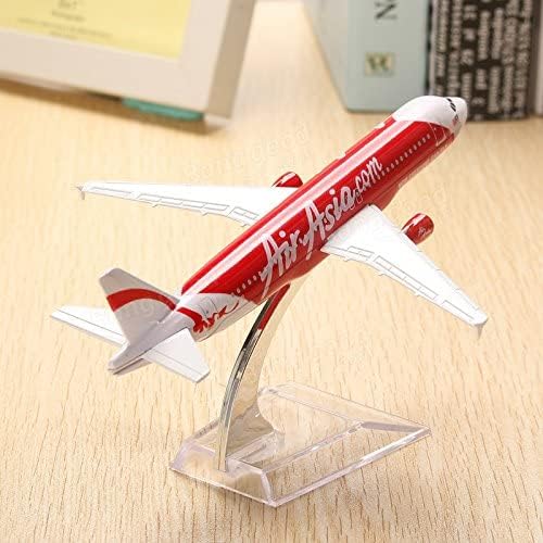 Image of Toys Uncle Diecast Aeroplane Scale Model, (A320 Air Asia, 16 cm)