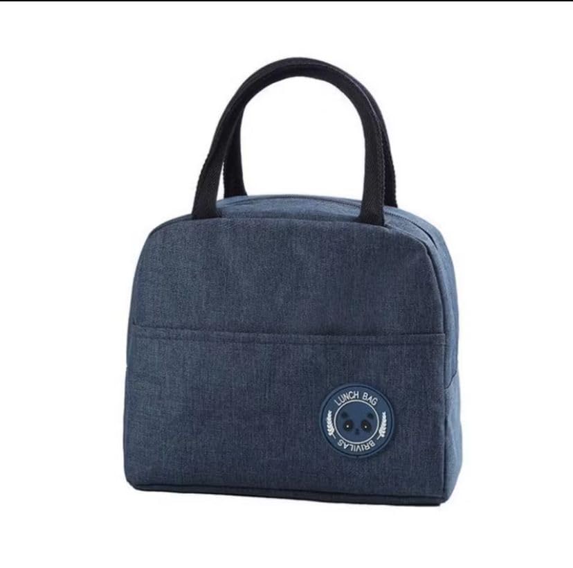 Bolsa Térmica Porta Marmita + Estojo com Talher (Garfo, faca e colher) Para Transportar Para Academia, Trabalho, Praia.