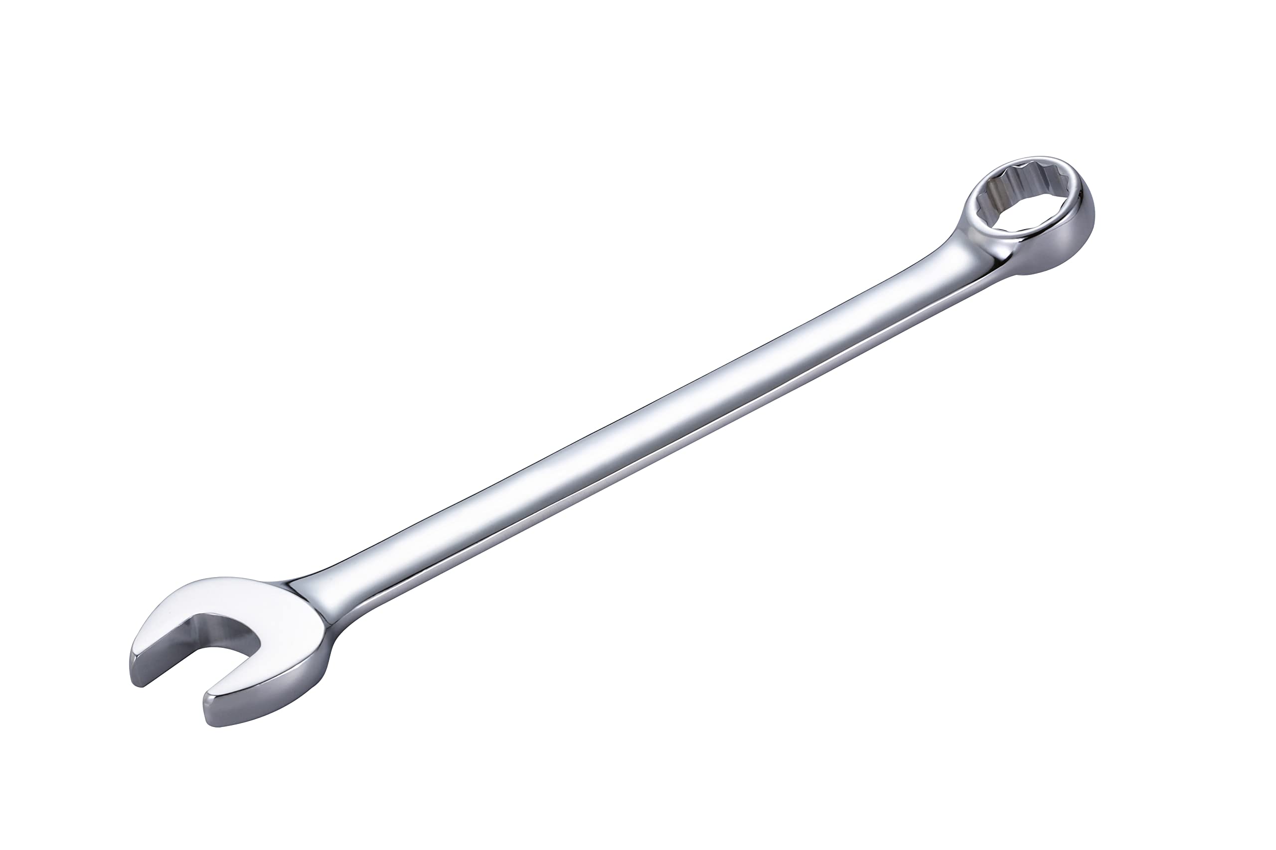 Llave combinada de patrón largo, métrica, 12 piezas incluidas de 8 a 19 mm, acero CRV, con estante para llaves, caja de color, regalo para hombre