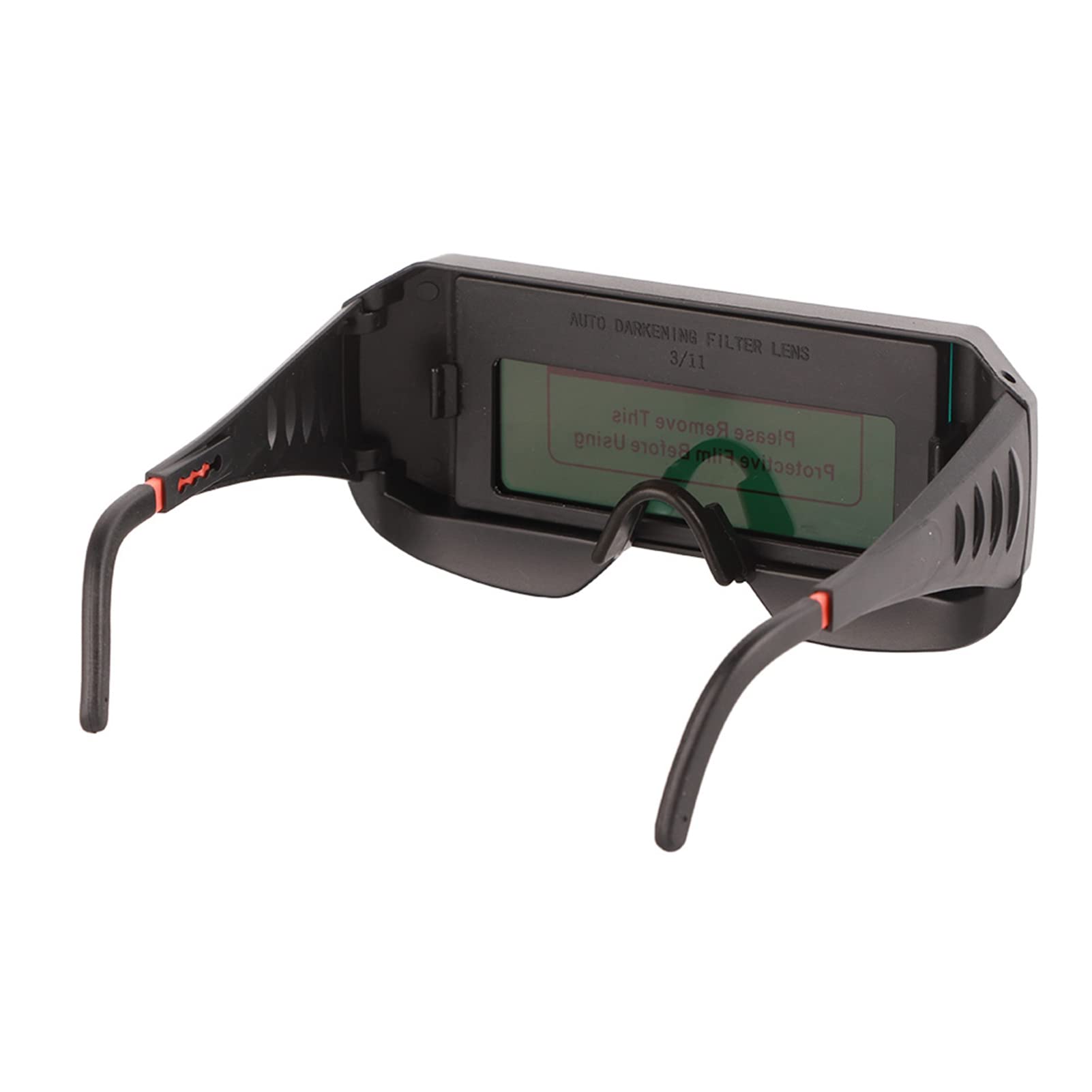Gafas de Soldadura con Oscurecimiento Automático Solar Equipo de Protección para Soldador para Trabajos Soldadura Corte Gas Acero PC ABS 1 X Batería Iones Litio