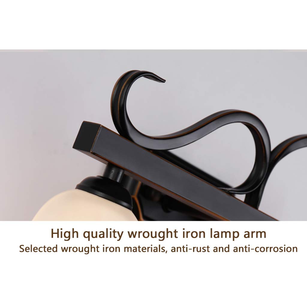 HSF luci sopra Lo Specchio LED Specchio Luce Faro del Faro dello Specchio del Bagno Leggero del Water Dressing toletta luci sopra Lo Specchio (Color : Warm Light, Size : 35cm)