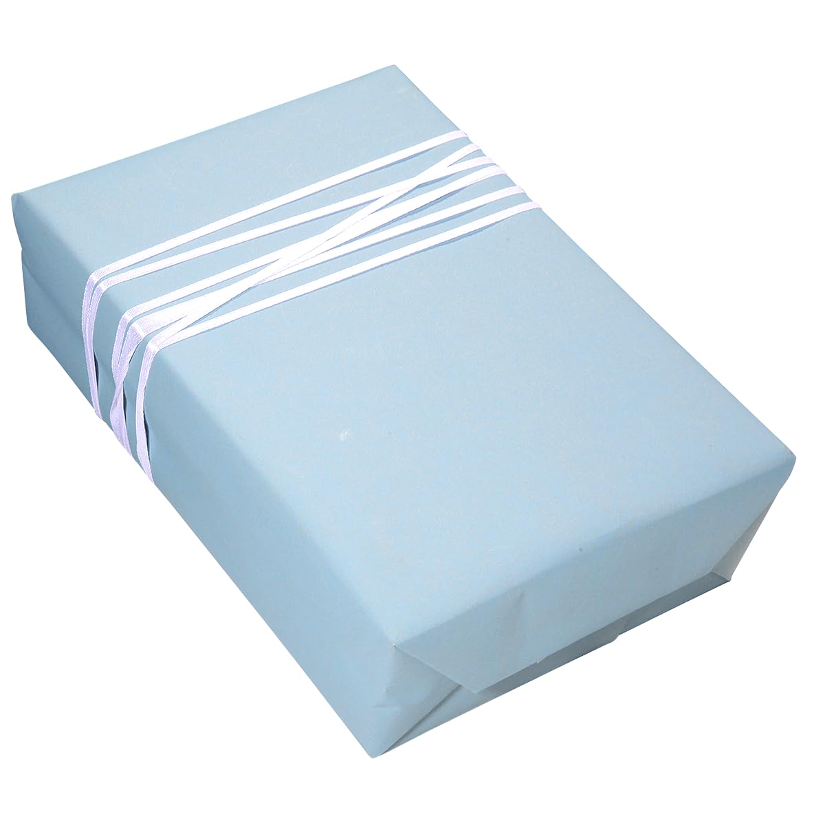 Doppelseitiges Geschenkpapier Kraftpapier eine Seite Blau, eine Braun 70 cm x 50 m Geschenk-Verpackung