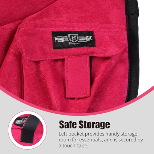 Image of Harrison Howard Ergonomically Designed Correct Bareback Pad with Side Pockets Extra Thick Center for Maximum Support Anti-Slip Bareback Pad Comes with Matching Girth