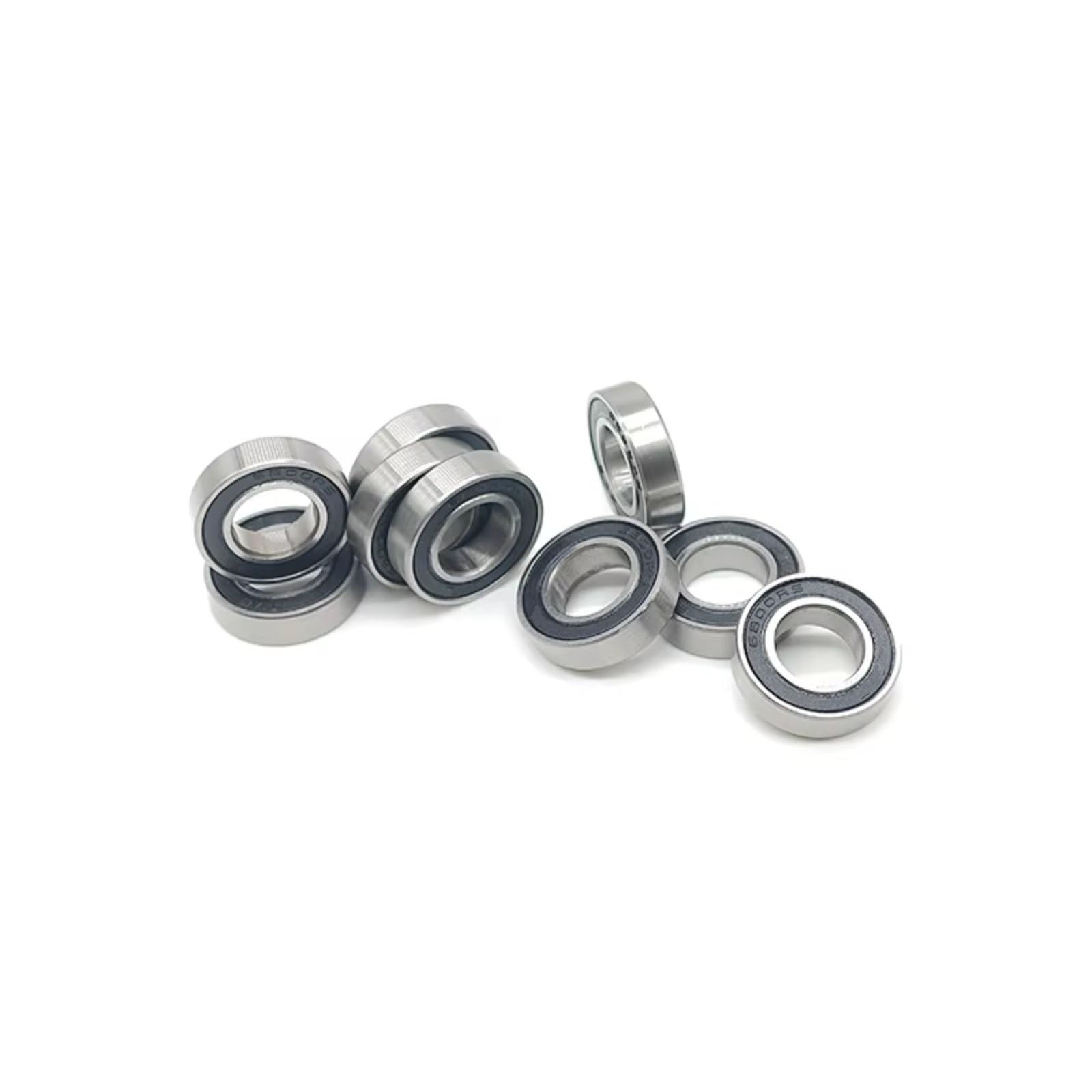 Cojinetes Maquetas Rc 6800ZZ 61800Z 61800 2RS RS 6800LLU 8 Piezas 10x19x5mm Rodamiento Bolas Ranura Profunda 6800 Accesorio Montaje Coche RC Camión