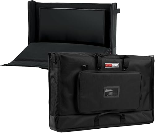 Gator Fundas acolchadas de nailon para transportar pantallas LCD, monitores y televisores entre 27" y 32" (G-LCD-TOTE-MD)