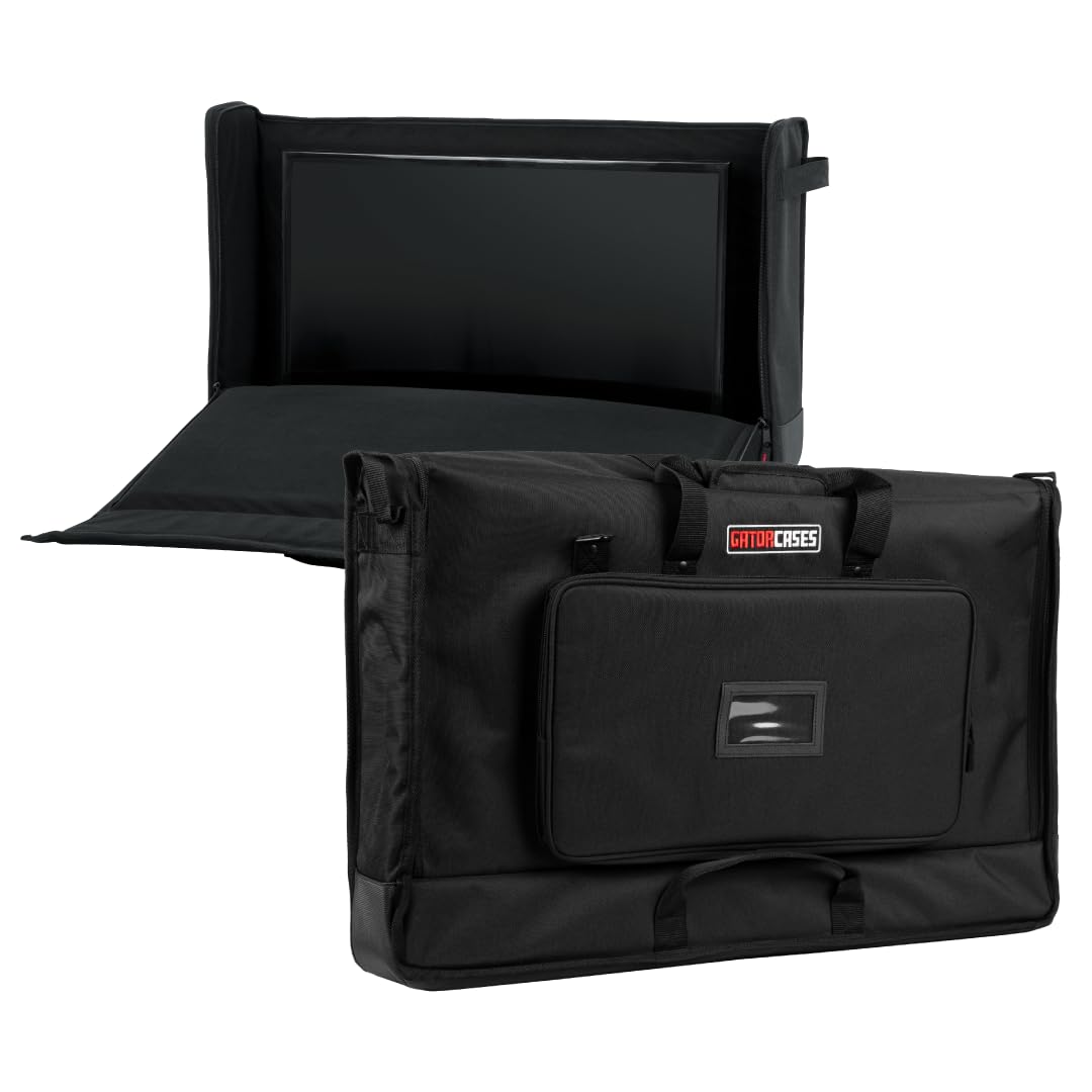 Gator Cases Padded Nylon Carry Tote Bag for Transporting LCD Screens, Monitors and TVs Between 27" - 32" (G-LCD-TOTE-MD)