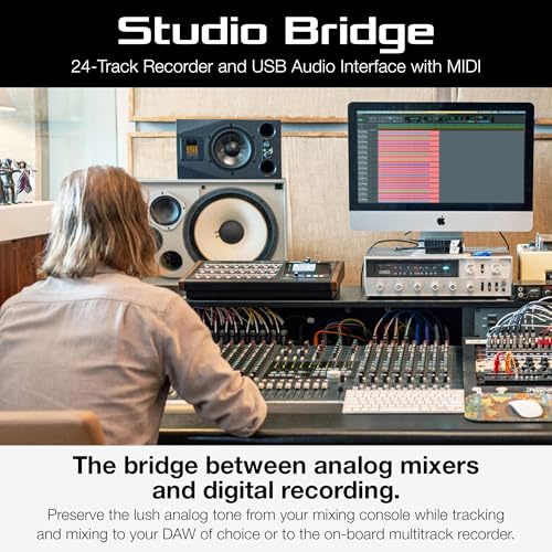 TASCAM Studio Bridge 24-Kanal Multi-Track-Recorder und USB-Audio-Interface mit MIDI — High-Fidelity, Aufnahme in Studioqualität