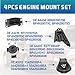 YBDDZH Engine Motor and Transmission Mount Kit, Compatible with 2006-2010 Mazda 5 2.3L & 2004-2009 Mazda 3 2.0L 2.3L(No Turbo),Replace OE A4418 A5312 A4404 A4405 Set of 4
