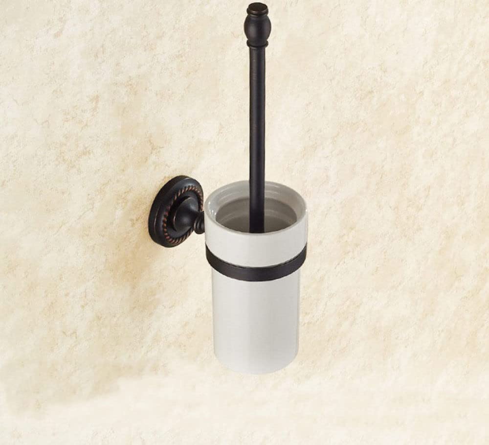 Barra de toalla y porta papel higiénico de bronce oscuro para renovar el baño familiar