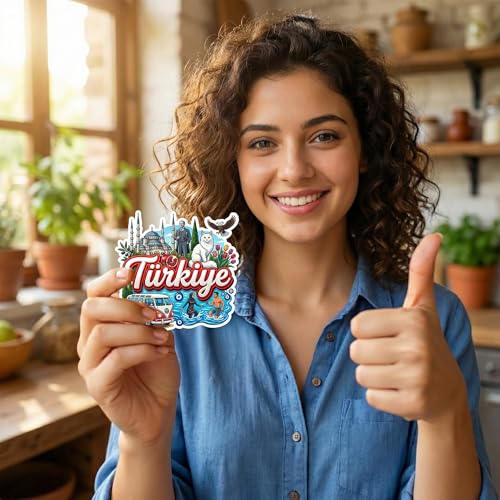 Image of Turkey Fridge Magnet | Premium Engineered Wood & Precision Lasercut Design | Travel Souvenir for Home Kitchen Locker Decor & Gifting | Multicolor