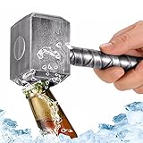 Alta calidad y práctico: nuestro abridor de botellas de martillo Thor está hecho de ABS y metal de alta calidad, que es duradero, ligero, cómodo para el uso diario. Puedes abrir fácilmente la tapa de la botella en cuestión de segundos sin ensuciar ni derramar.