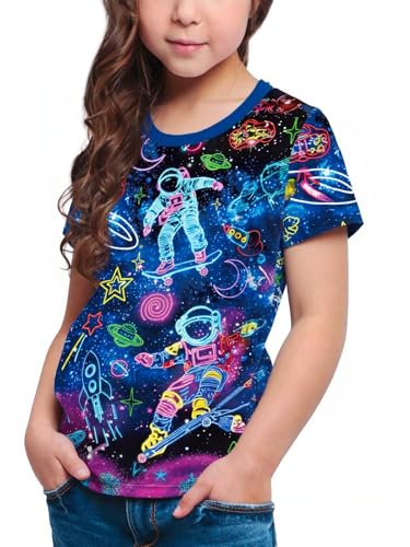 Image of Frogwill Boys Girls Shirts 3D Graphic T-Shirt Neon Clothes Short Sleeve Animal Print Tee 5-13 Years