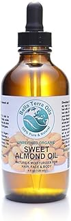 Sponsored Ad - SALE! Sweet Almond Oil 4 oz 100% Pure Cold-pressed Unrefined Organic Hexane-free Natural Moisturizer for Sk...
