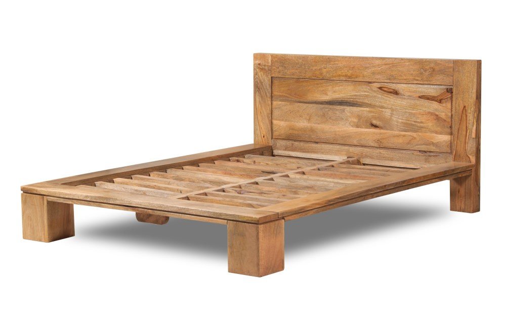 APRODZ Mango Wood King Size Arkansas Bed for Bedroom Stylish Amazon