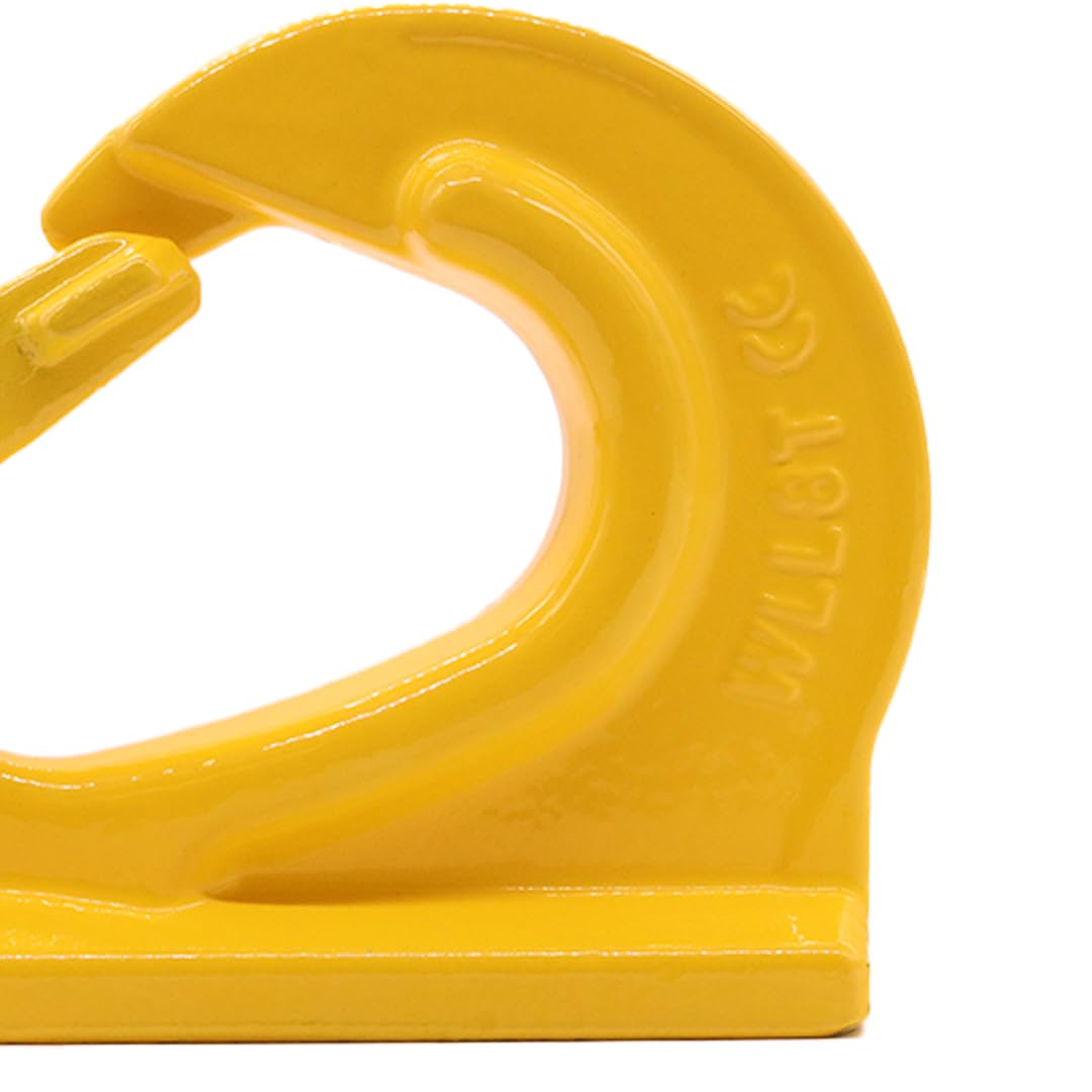 BoxerTool 8 Ton Heavy Duty Alloy Steel Lifting Hook - G80 8 Ton Weld on Anchor Hook Wrecker Crane Tractor Rigging Lifting - 17,600lbs