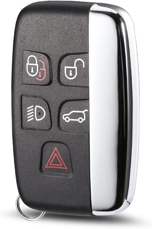 5 Buttons Car Key Fob Case Fits For Range Rover Sport Evoque L-and Rover Discovery 4 Freelander Jaguar XE XJ XJL XF