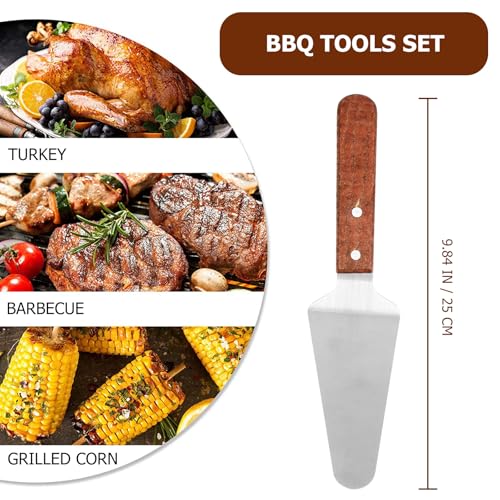 Set de 9 piezas de herramientas para BBQ de acero inoxidable miniatura 2