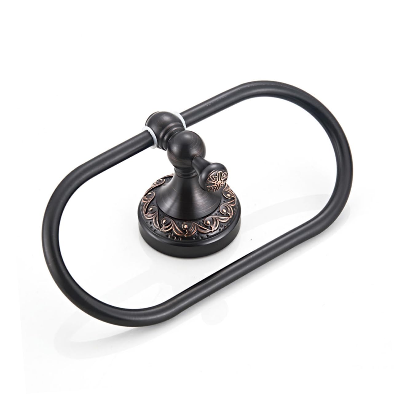 Homoyoyo Anello Portasciugamani in Rame Portasciugamani a Forma Ellittica da Parete per Bagno Appendi Asciugamani Design Moderno per Casa e Cucina