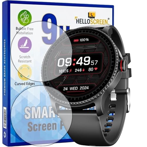 Image of 2-Pack | Screen Protector Guard for boAt Lunar Discovery | 1.39 inch | Smartwatch - Flexible & Ultrathin TPU Film, Scratch Resistant, Bubble Free - Not Tempered Glass