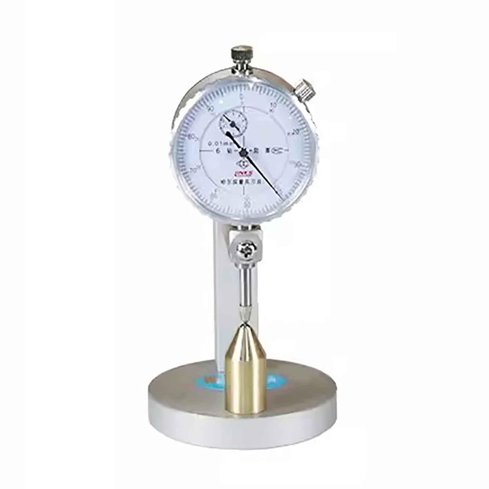 Toplionace Instrumento de Prueba de Gafas Medición de Espesor de Lente de 0-10mm Calibre Mecánico de Cabeza Circular de Precisión de 0,01mm WZ-JP5B