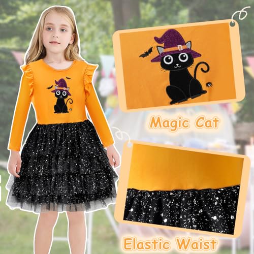 VASCHY Cute Girls Casual Autumn Spring Long-Sleeve Outfit, Toddler/Big Kid Girls Clothing Size 3-10T3