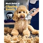 oneisall Pet Grooming Kit for Heavy Thick Hair&Coats/Low Noise Rechargeable Cordless Pet Shaver with Stainless Steel Blade and Dog Paw Trimmer/Waterproof Dog Shaver for Dogs Pets Animals - Image 2