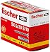 fischer - Tacos pared para hormigón SX 6x30 + tornillos para fijar lámparas, cuadros, Caja 50 tacos + 50 tornillos