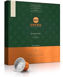 Orfeu cápsulas de café clássico orfeu compatível com nespresso con