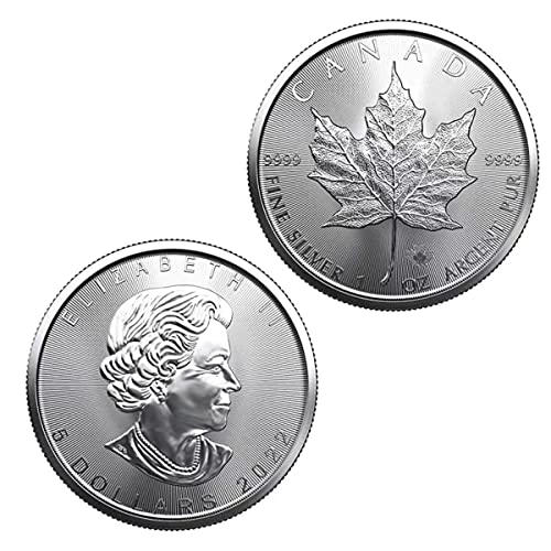 2022 Ca Maple Leaf 1 Ounce .9999 Silver Coin Dollar Uncirculated #TOP2