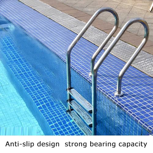 Escalera para piscina de 3 peldaños con pasamanos curvado miniatura 7