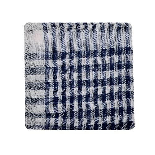 Image of Kuber Industries Duster | Wet Dry Cleaning Napkin | Cotton Kitchen Duster | 300 GSM Kitchen Cleaning Clothes | Pocha For Kitchen | Car | Desk | Fan | Set of 6 | 101 | Blue