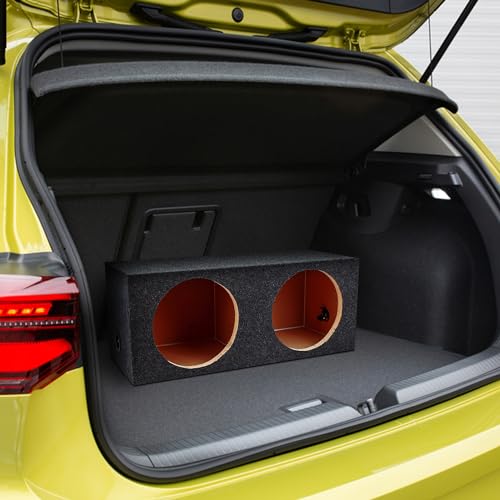 QPower HD212 Dual 12" Heavy-Duty Sealed Car Audio Subwoofer Box, Charcoal - image 7