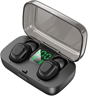 PartyKindom 1 Par De Fones De Ouvido Esportivos Fone De Ouvido Para Celular Fone De Ouvido Fones De Ouvido Fones De Ouvido Tampões De Ouvido Display Digital Preto