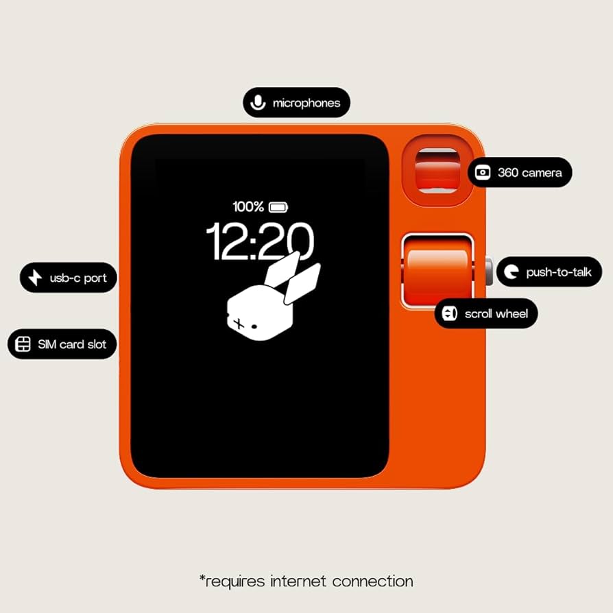 中古】Rabbit R1 ポータブルAIアシスタント 中古】Rabbit R1