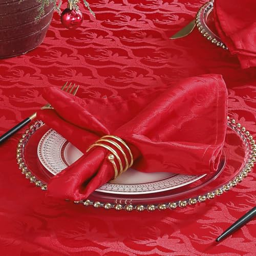 Servilletas de tela rojas, 20x20 pulgadas, set de 4 miniatura 1
