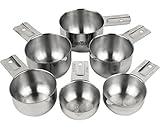 Estilo Premium Grade Stainless Steel Measuring Cups - 6 Piece
