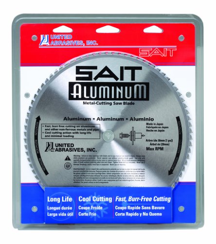 Best Cyber Monday 🔥 United Abrasives- SAIT 77955 Metal Cutting Blade, Aluminum, 10-Inch by 5/8-Inch, 80-Teeth, 1-Pack