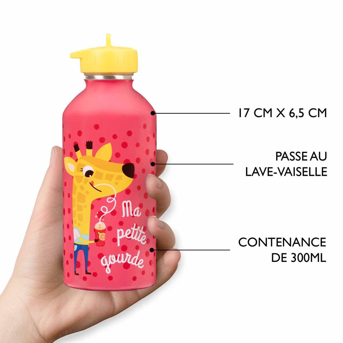 Draeger Paris - Botella de acero inoxidable para niños - Ma petite gourde