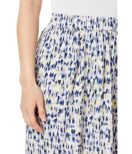 NIC+ZOE Women's Abstract Ikat Tiered Midi Skirt3
