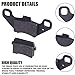 MWMNUN Disc Brake Pads Compatible with 50cc 70CC 90 cc 110 cc 125cc Taotao SunL JCL Coolster Kandi Supermach Tank Kandi Kinroad BV Powersports DongFang ATVs Go karts Quad 4 Wheeler 2 Pair
