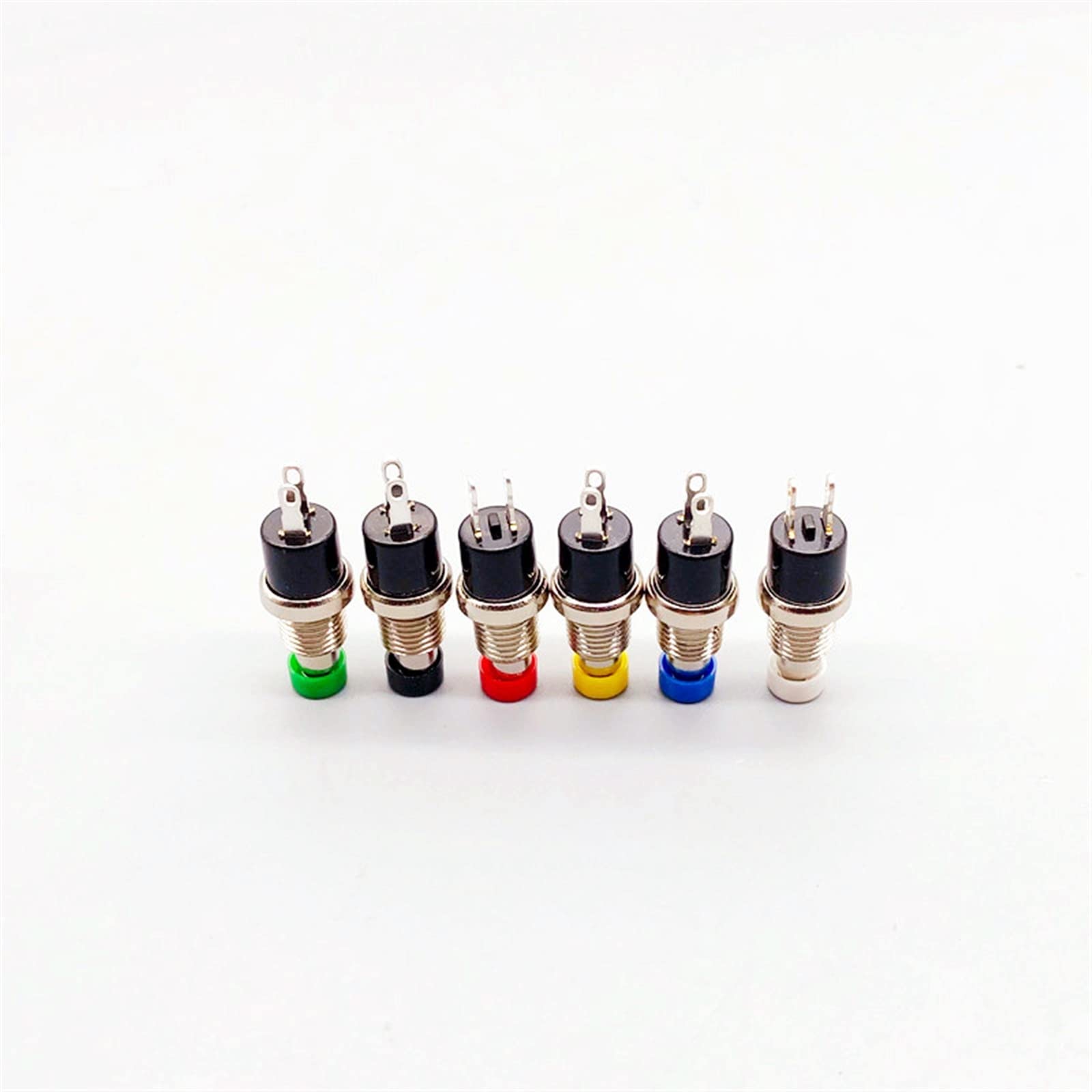 Interruttore Unipolare A Pulsante In Etallo Con Anello Luinoso Verde - Foto 5